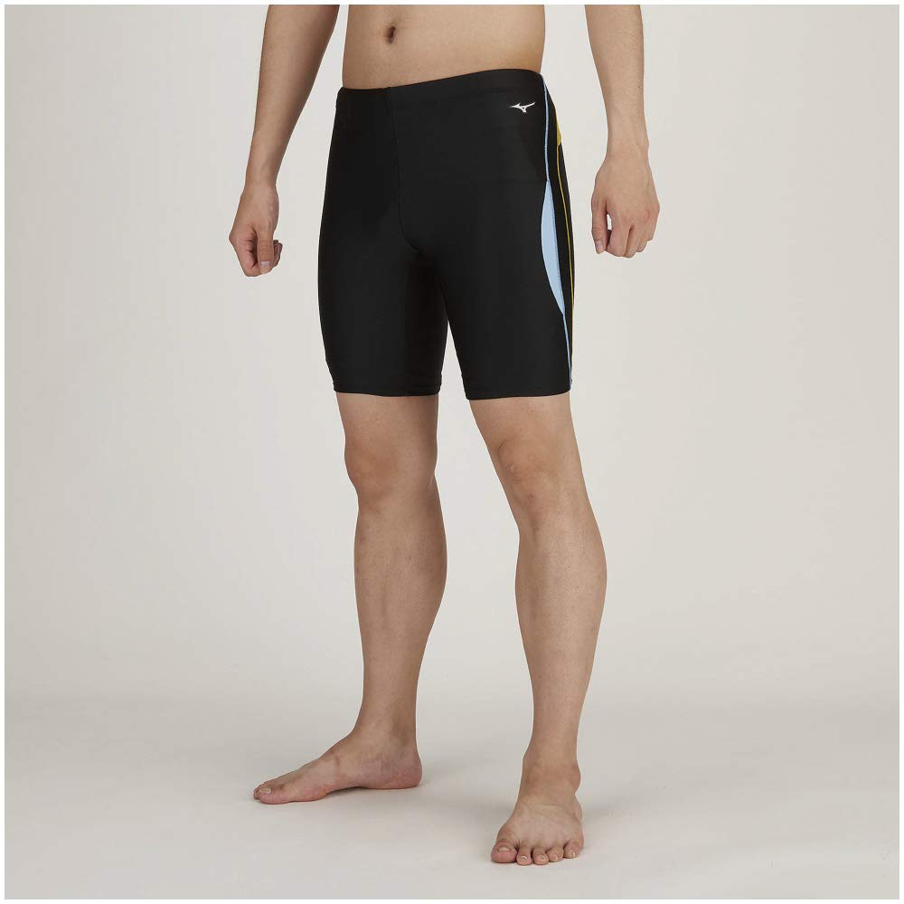 Mizuno Fitnessové plavky poloviční šortky N2JB0116 Modré M Pánské (Vnitřní délka nohavice 21 cm) Barva Velikost