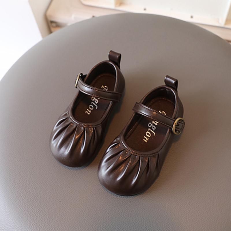 Vår Høst Barneskinnsko Pustende Jenters Ballerina Sko Fritids Enkel Stil Allsidig Sklisikker Barn Mary Jane Sko