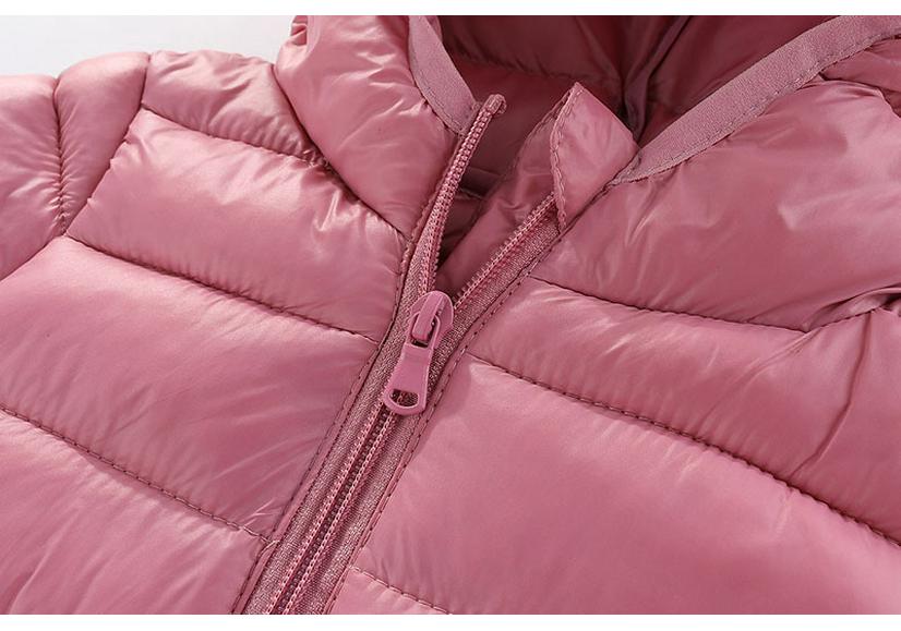 2026 Lightweight Children's Hooded Down Jacket - Boys & Girls Cotton Outerwear