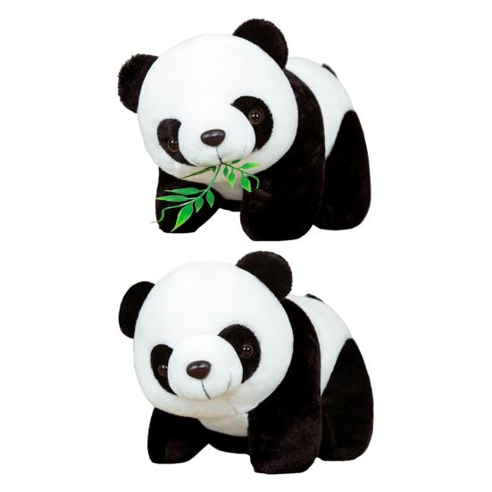 Realistic Panda Baby Doll Huggable Lifelike Plush Toy Stress Relief Security-enhancing Calming Effect Panda Toy