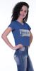 Moomaya Womens Short Sleeves V Neck Tshirt Top w  Sequin Patch ShortTee Summer