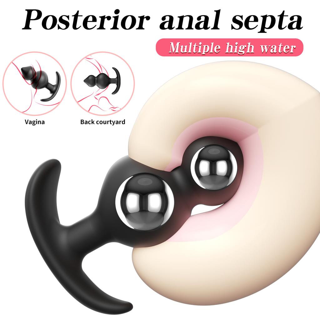 Tovární prodej Nositelné anální kolíky s ocelovými análními kuličkami Vaginální kuličky Anální stimulace Vytahovací kulička Dildo Buttplug Pro dospělé 18 Sexuální hračka