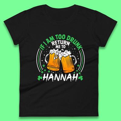Personalised Beer Drinking St. Patrick's Day Womens T-Shirt Mens Tops Tees Unisex