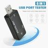 6 in1 USB Voltmeter Ammeter Current Voltage Tester Module  LCD Digital Display Power Battery Capacity Tester