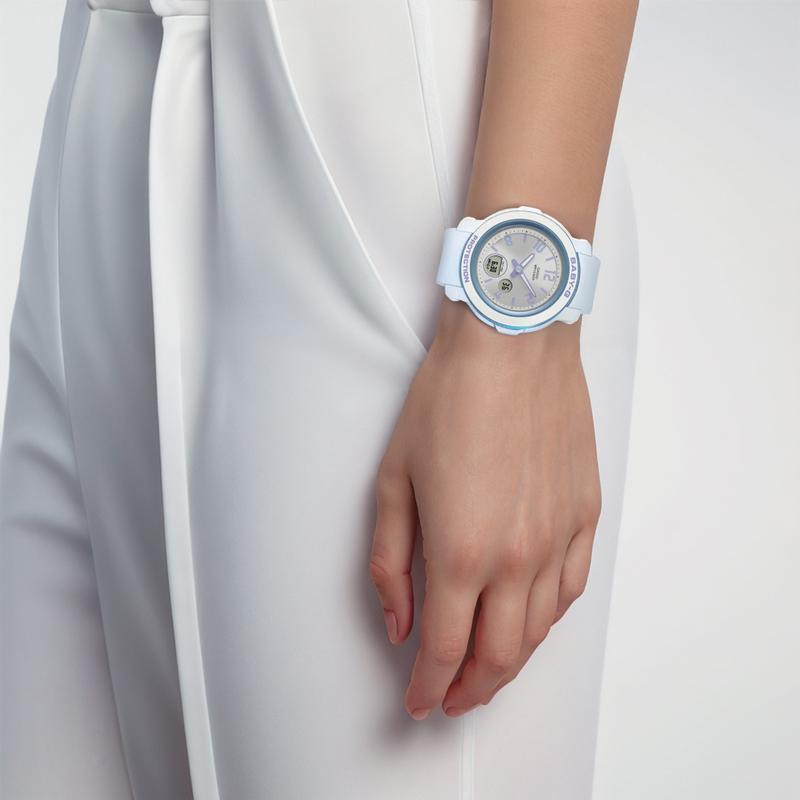 Casio CASIOBABY-G series G-SHOCK series quartz movement resin strap Japanese and Korean watch women's watch silver dial BGA-290DR-7A