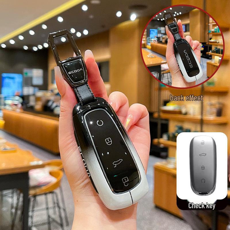 OMODA Chery Key Case: Zinc Alloy, High-Grade Metal Shell for New Model Remote Control Key.