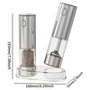 Kitchen Electric Pepper Grinder Storage Set Adjustable Coarseness Electric Grinder Sea Salt Automatic Grinding Machine