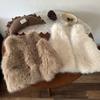 Children Korean Imitation Fur Vest for Autumn and Winter Versatile Top for Girls
