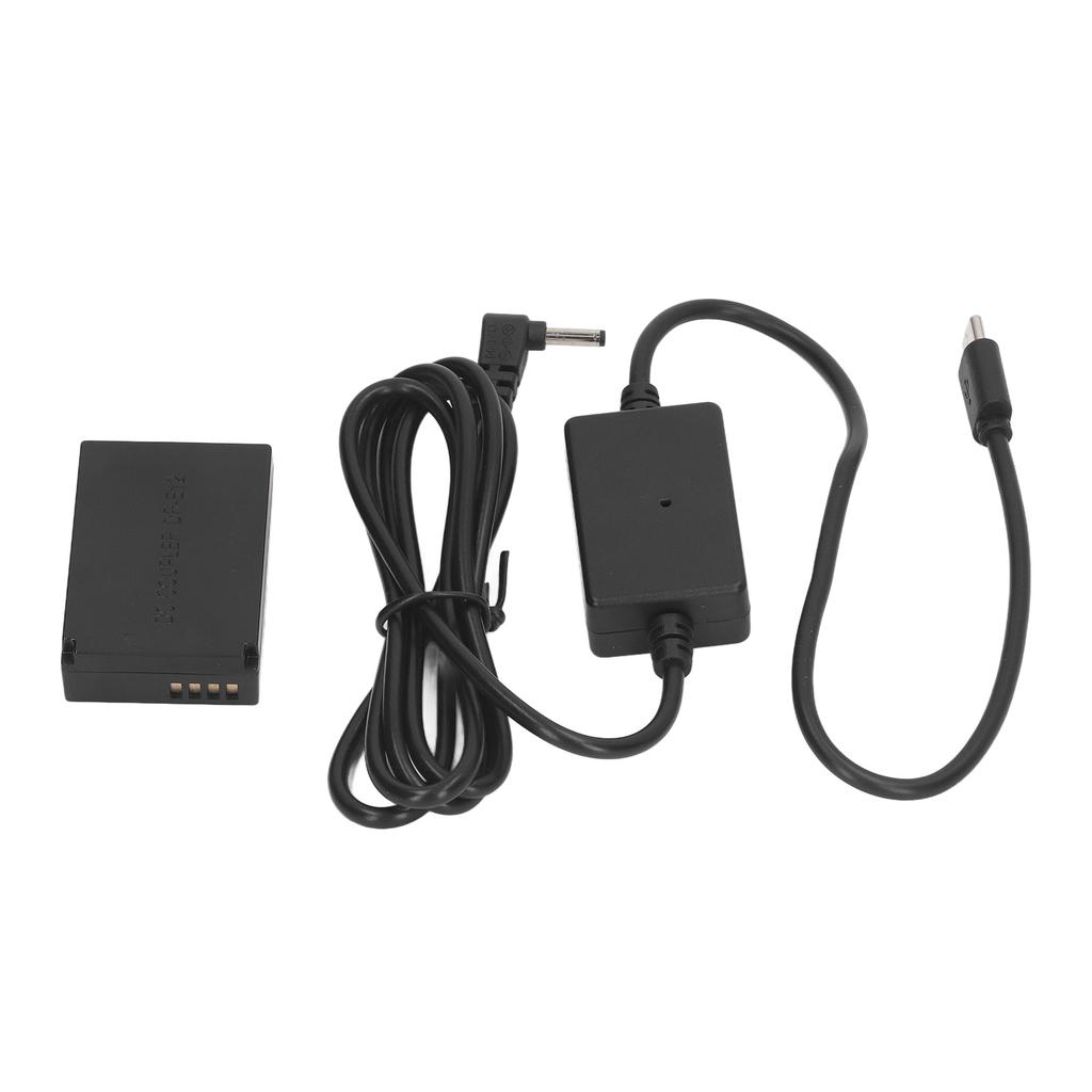 LP E12 Dummy Battery Digital Camera DR E12 DC Coupler Dummy Battery with Type C Power Adapter for