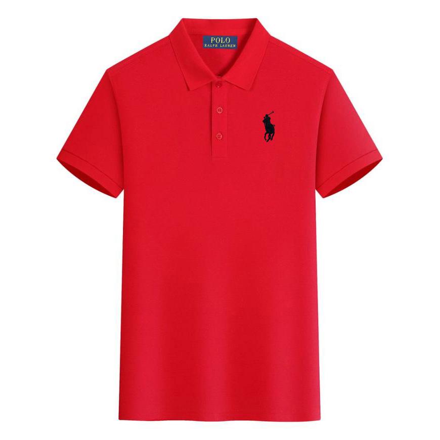 Polo Ralph Lauren Letní nové Pony Vyšívané Neformální Sportovní Polo Tričko, Odvádějící Pot a Absorpční Vlhkost Polo Tričko z Čisté Bavlny