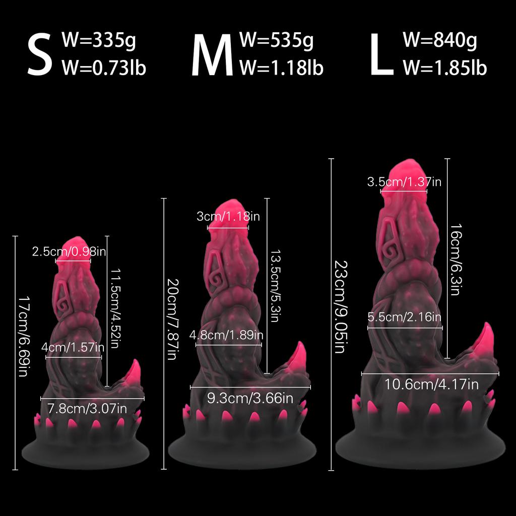 Panlong Special-Shaped Barbed Butt Plug Penis Oversized Female G-Spot Massage Masturbation Device Back Court Expansion SM Sex Toys