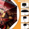Custom Name Personalized Manchester United Print Umbrella, Auto Open Close, 8‑Rib Sturdy Frame, Commute Camping Hiking Use, Birthday Gift