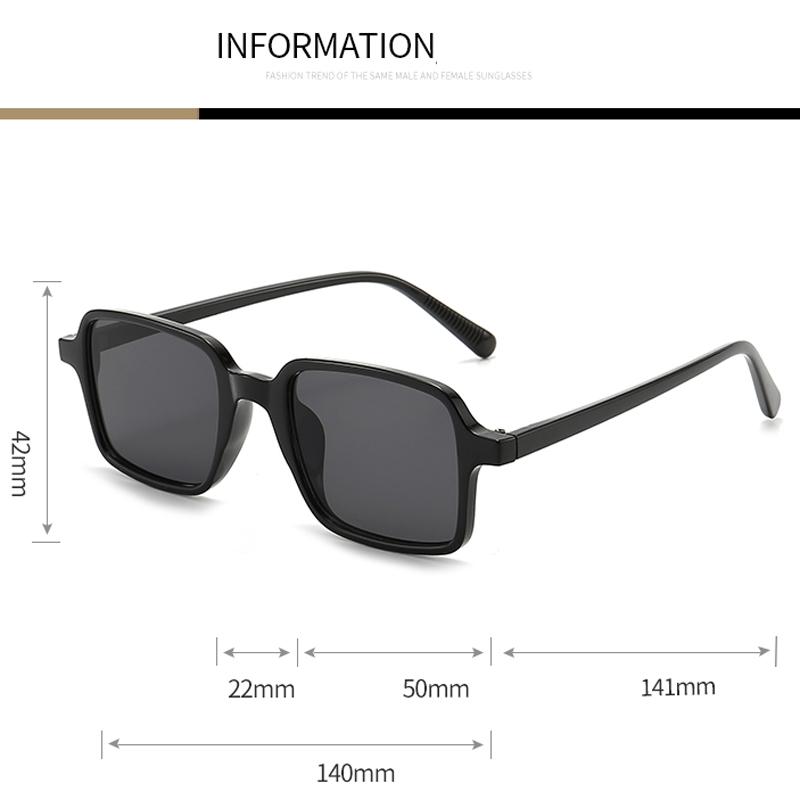 1/3/5/10PCS Luxury Rectangle Sunglasses Women Vintage Designer Square UV400 Shades Men Women Eyewear