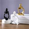 3 Pcs Resin Thinker Style Abstract Statue Collectible Thinking Figure Sculpture for Home Office Bookshelf Desktop Decor