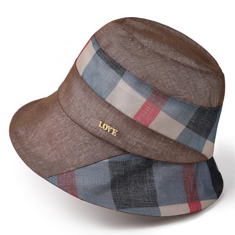 

Shade Fisherman Hat Children Summer Folding Mother Sun Hat Casual Versatile Ladies Basin Hat M（56-58cm） темно-коричневого кольору