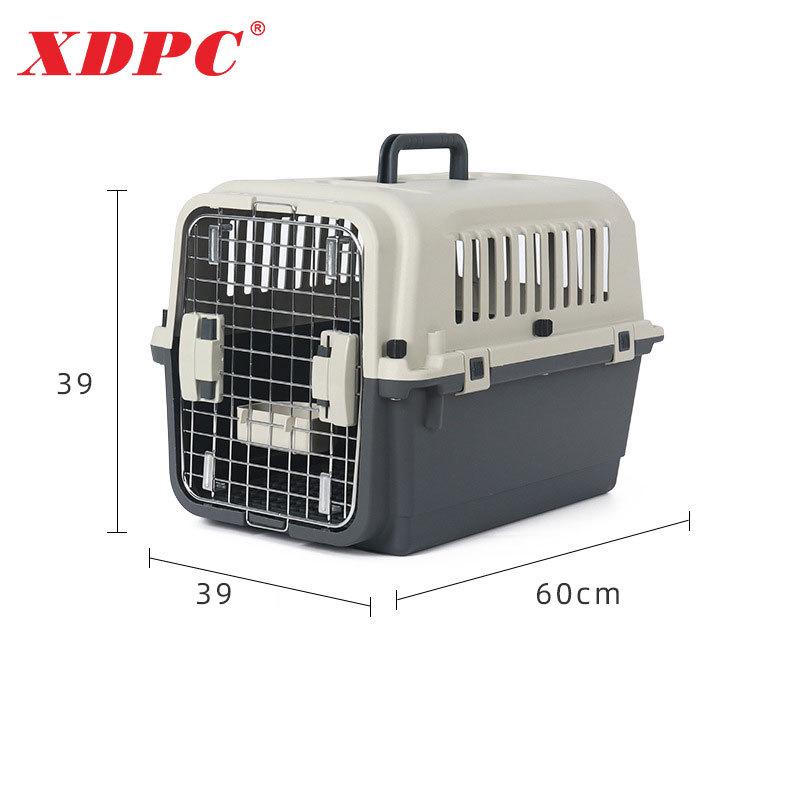 XDPC Xinding Pet Airline Crate: Durable Plastic Carrier with Iron Window for Cats & Dogs, Air China Approved