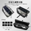 YINKE Makeup Brush Storage Professional Makeup Brush Adjustable Large Transparent Holds Over 80 Easy to Professional Hairdresser Storage Pouch, Case,