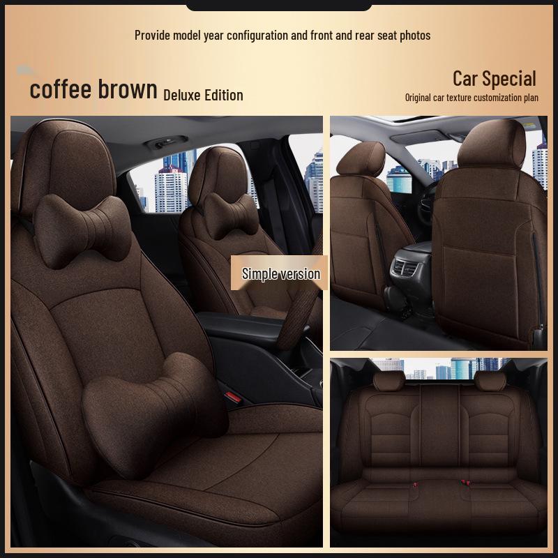 Toyota Corolla All-Season Linen Seat Covers, 5-Seat Full-Surround Design