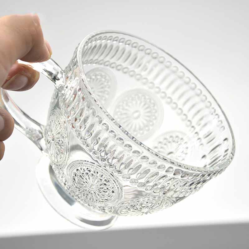 Retro High-Value Drinking Cup, Breakfast Milk Cup, Cold Extraction, Coffee Cup, Relief