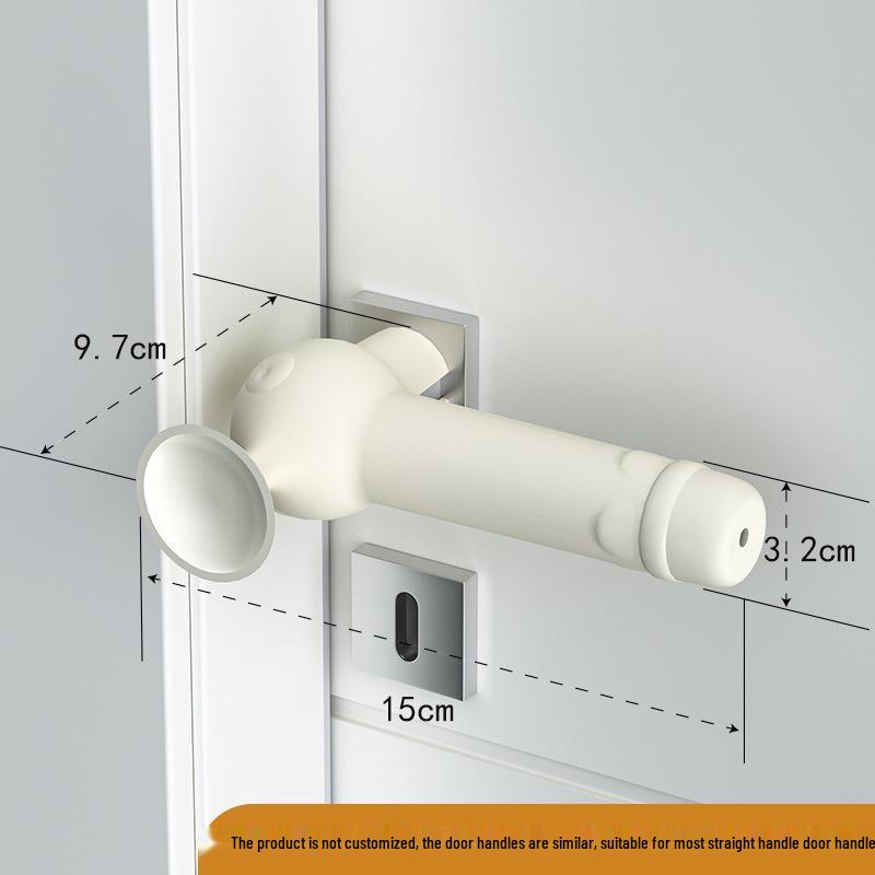 Silicone Cat Paw Door Handle Cover: Mute, Anti-Collision, and Protective