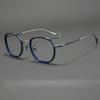 Light Luxury Brand Ultra Light Acetate Titanium Round Glasses Frame Men Women Retro Top Quality Optical Prescription Eyeglasses