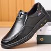Casual Men's Shoes 2025 Spring New Trendy Fashion Work Shoes Cover Feet Middle-aged Dad Formal Casual Business Leather Shoes