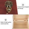 1Pcs Wooden Money Saving Bank Creative Heart Lock Storage Box Decorative Home Office Ornament Saving Box Premium Wood