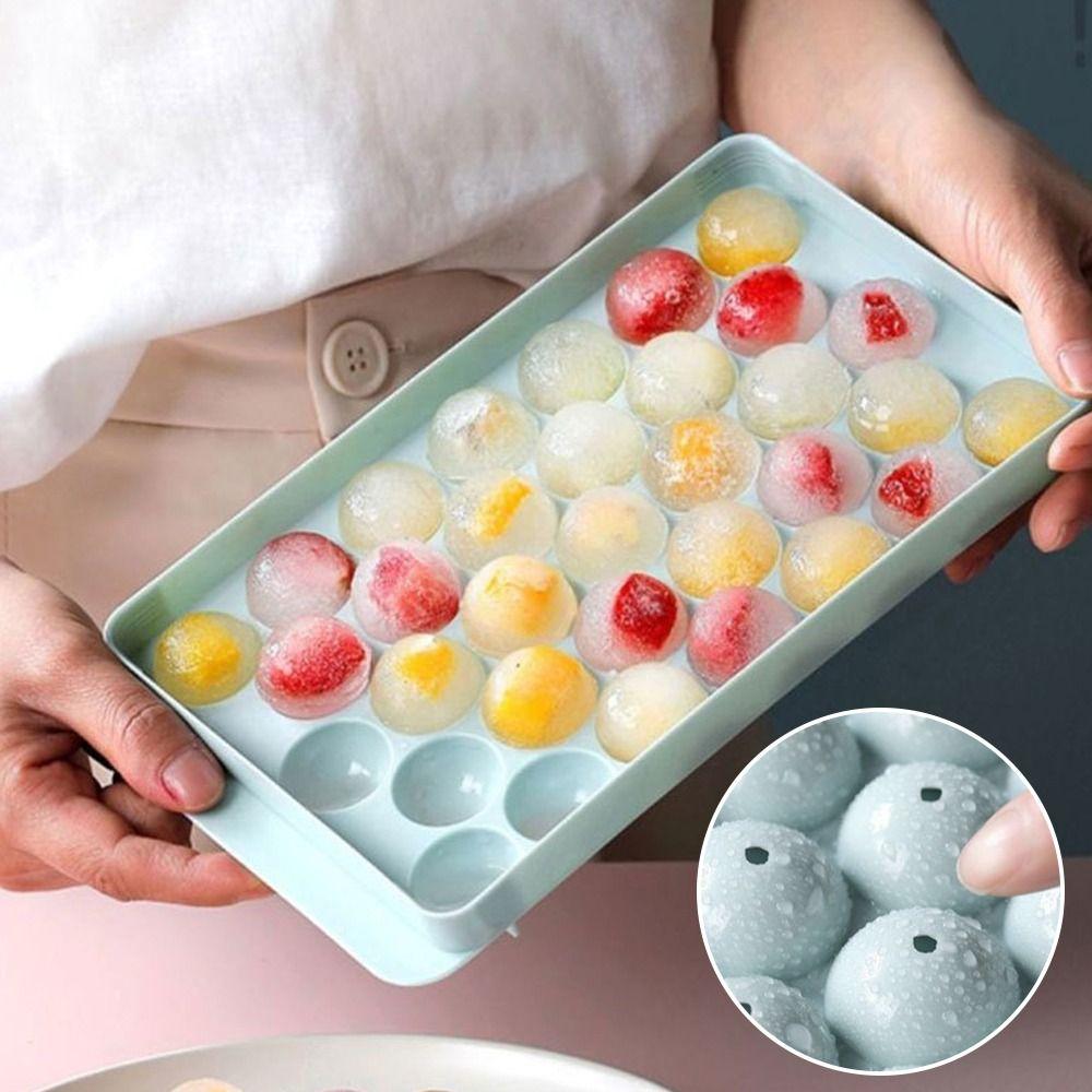 Ice Ball Summer Ice Cube Tray with Lid Ice Bucket Food Grade Ice Cube Maker Kitchen