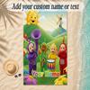 Beach TowelTeletubbies Custom Name Text Personalized Soft Towel for Beach Pool Indoor Home Decor Gift