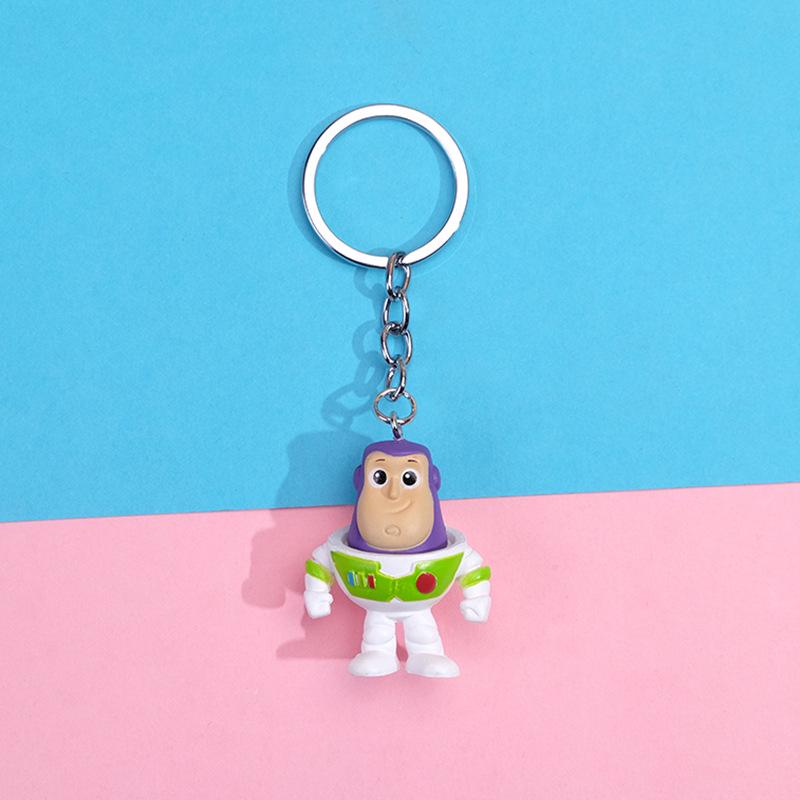 Creative Cartoon Bus Keychain with Dragon, Pig, Horse, Dinosaur Pendants