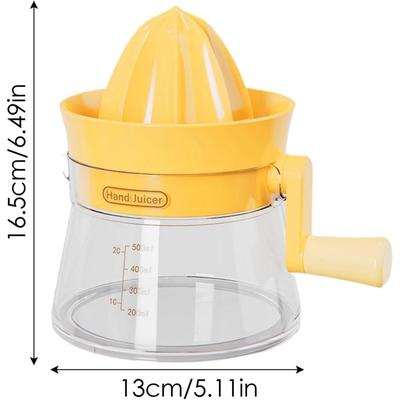Manual Juicer - Home Lemon Juicer, Hand-cranked Fruit Juicer, Labor-saving Manual Juicer, Suitable for Oranges, Lemons, Celery,
