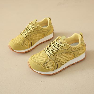 Not Tired Feet Thick-soled Dad Shoes Women 2025 New Summer Breathable Mesh White Shoes Casual Sports Super Hot Shoes