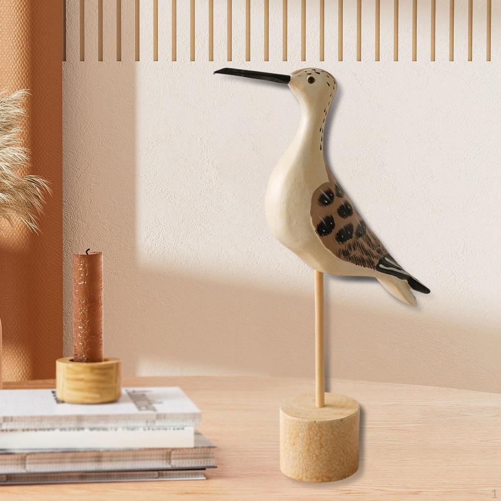 Sea Bird Figurine, Desktop Ornament Nautical Coastal Decor Seabird Statue Seagull Sculpture for
