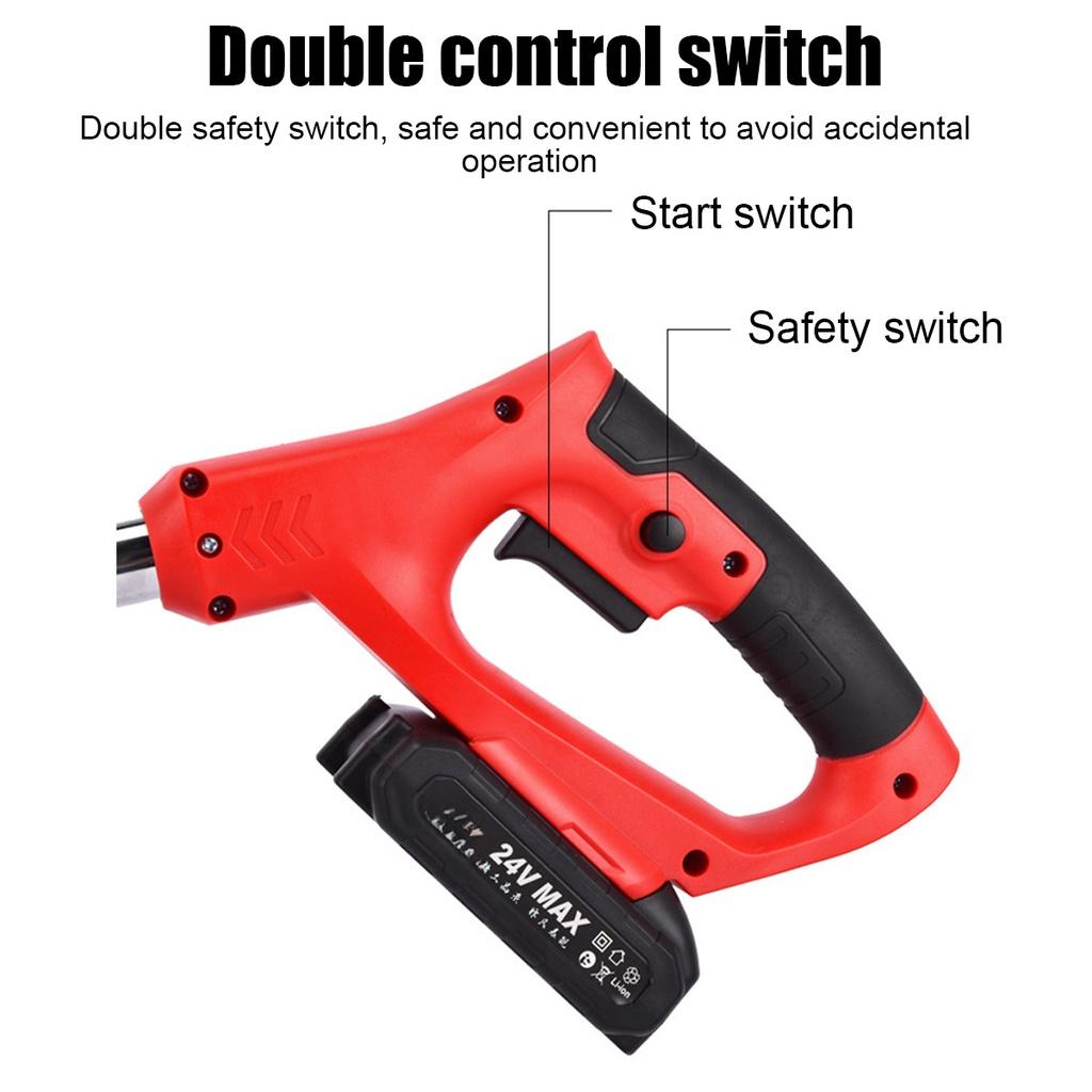 Portable Grass Trimmer Cordless Lawn Grass Cutter with Batteries  Garden Mowing Power Tool Kits Electric Grass Cutter