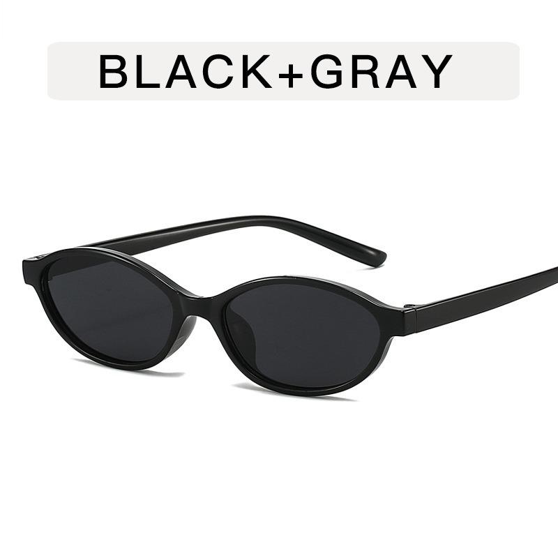 New Retro Oval Small Frame Sunglasses for Women's European and American Instagram Street Pography Sunglasses