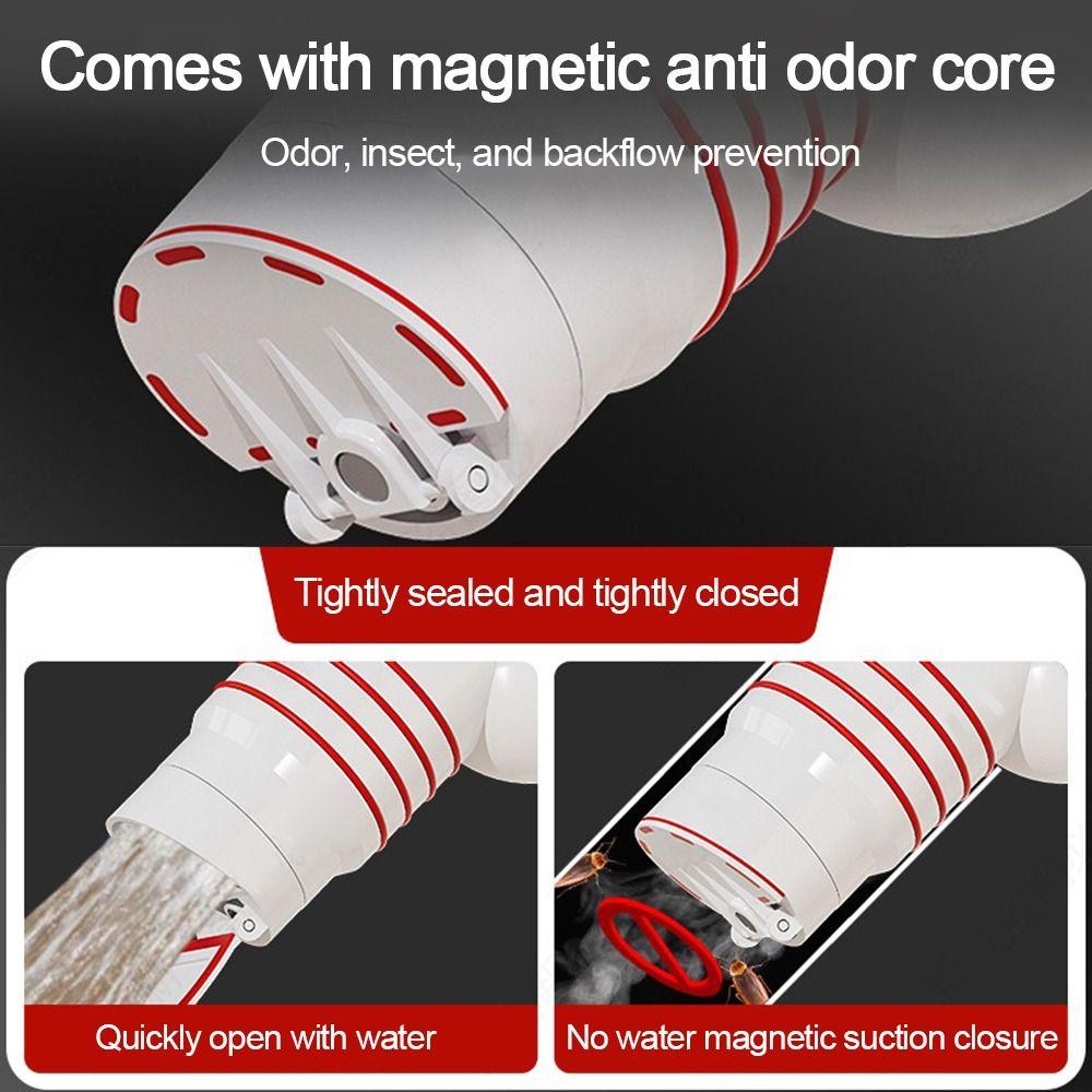 Anti odor Washing Machine Pipe Connector Anti-spill Sealing Ring Drain Pipe Adapter Multifunctional Drainpipe Tee Connector