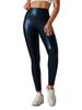 Modische Kunstleder-Leggings Lässig Slim-fit Sexy Enganliegend Schlankmachende PU-Sporthose für Damen