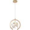 Nordic Crystal Bedside Pendant Lamp - Creative and Simple Lighting for Bedroom, Bar, Study, or Restaurant.