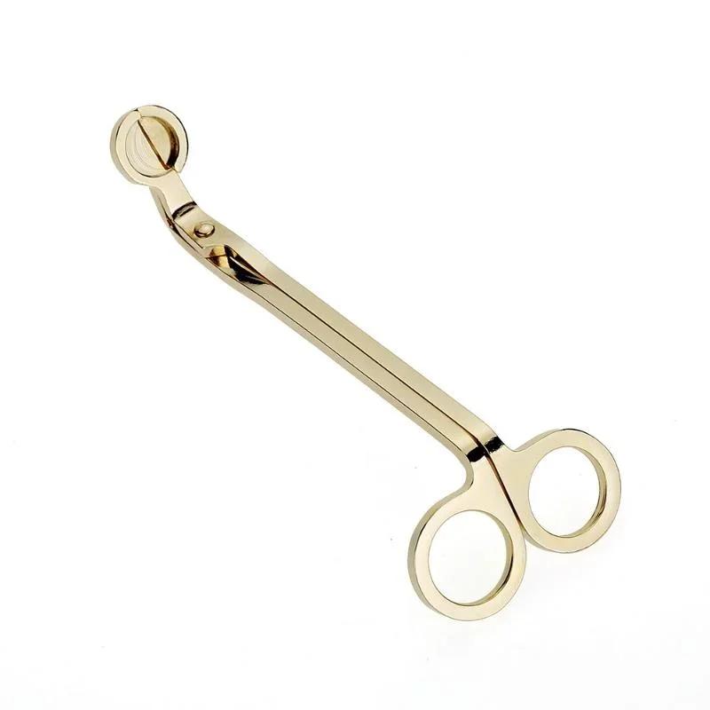 Household Tools 18cm Candle Wick Trimmer Stainless Steel Trim Wick Cutter Round Head Candle Core Shears Candles Accessories