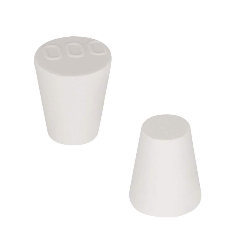 1~26pcs Lab Rubber Stoppers Solids White Tapered Plugs for Chemistry Flask Test Tube Alkali-Resistant Sealing Bungs 7
