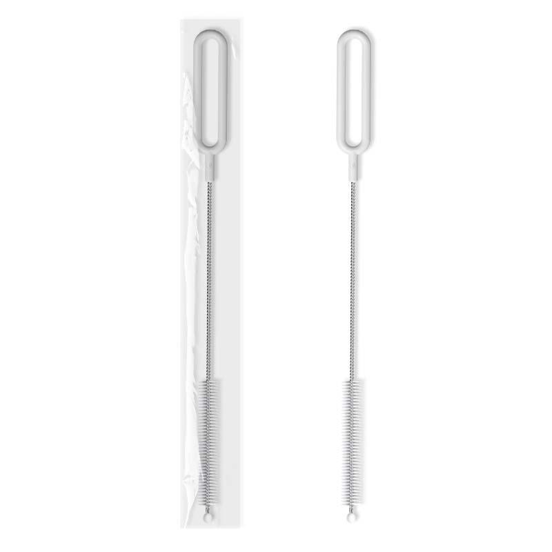 Straw Brush, 20 Cm Extended Gap Brush, 304 Stainless Steel Nylon Bristle Test Tube Brush, Children's Pacifier Brush