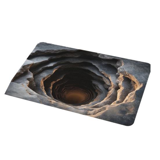 3D Optical Illusion Rug Non-Slip Visual Trap Floor Mat Bottomless Pit Visual Illusion Doormat