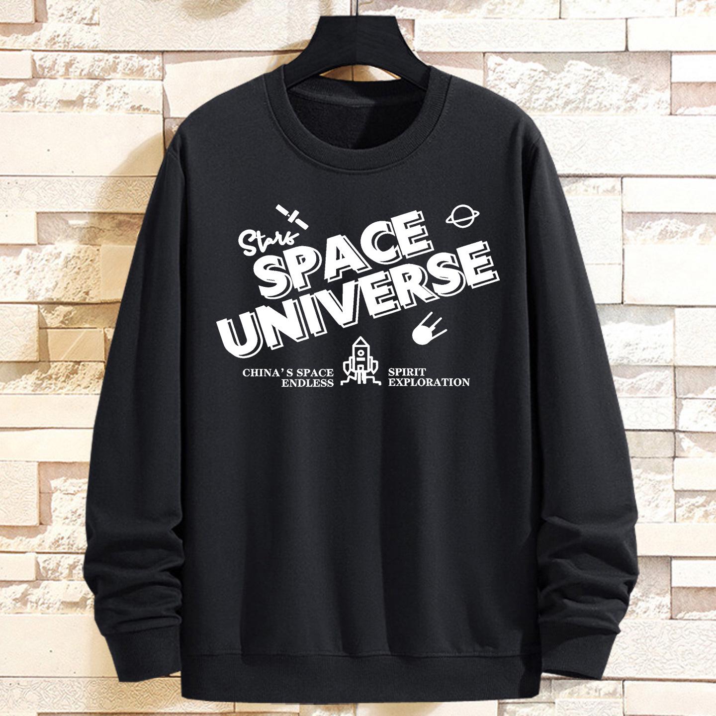 

Chao Pang Autumn/Winter Round Neck Loose Pullover Plus Velvet Thickened Hoodie for Men 4XL (Weight: 220-250 kg)