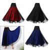 Women Ballroom Dance Skirt Latin Dance Dress Long Swing Skirt for Latin Stage Performance Party Dance Practice Competition Show