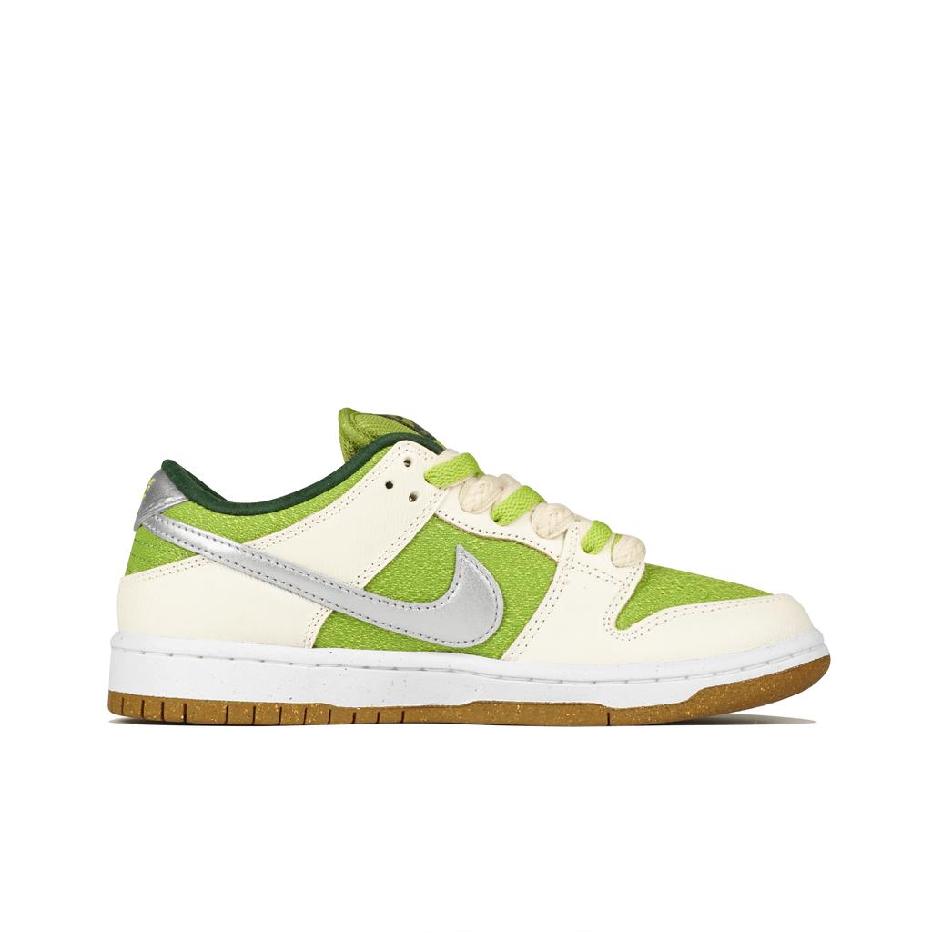 Nike Dunk SB Cushioning Low top Skateboard Shoes Unisex White Green FQ7585-200(Team-)-Random packaging bags