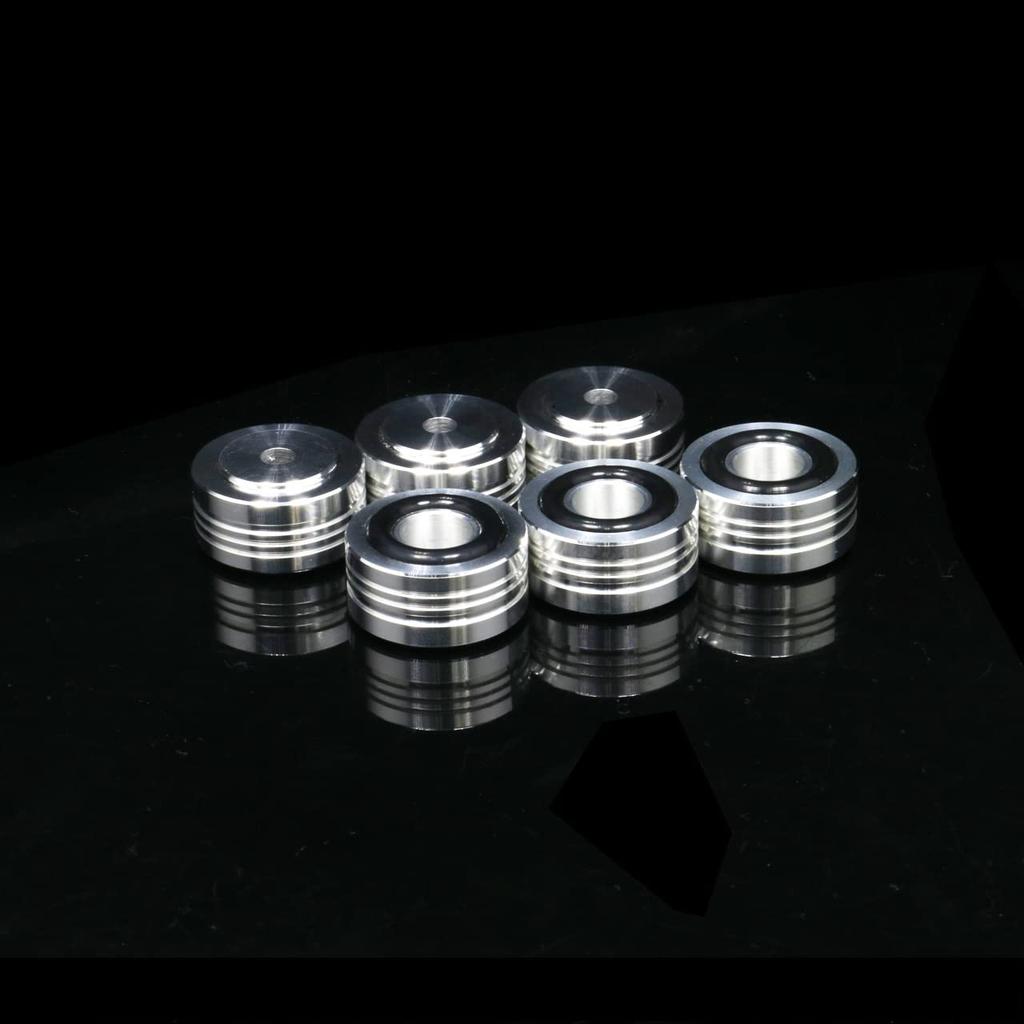 Aluminum Machined Insulator Set of 6 with Cork and 2 Types of Balls Suitable for both freestanding and Custom-made 20×10mm Anti-Slip Rings, Anti-Slip