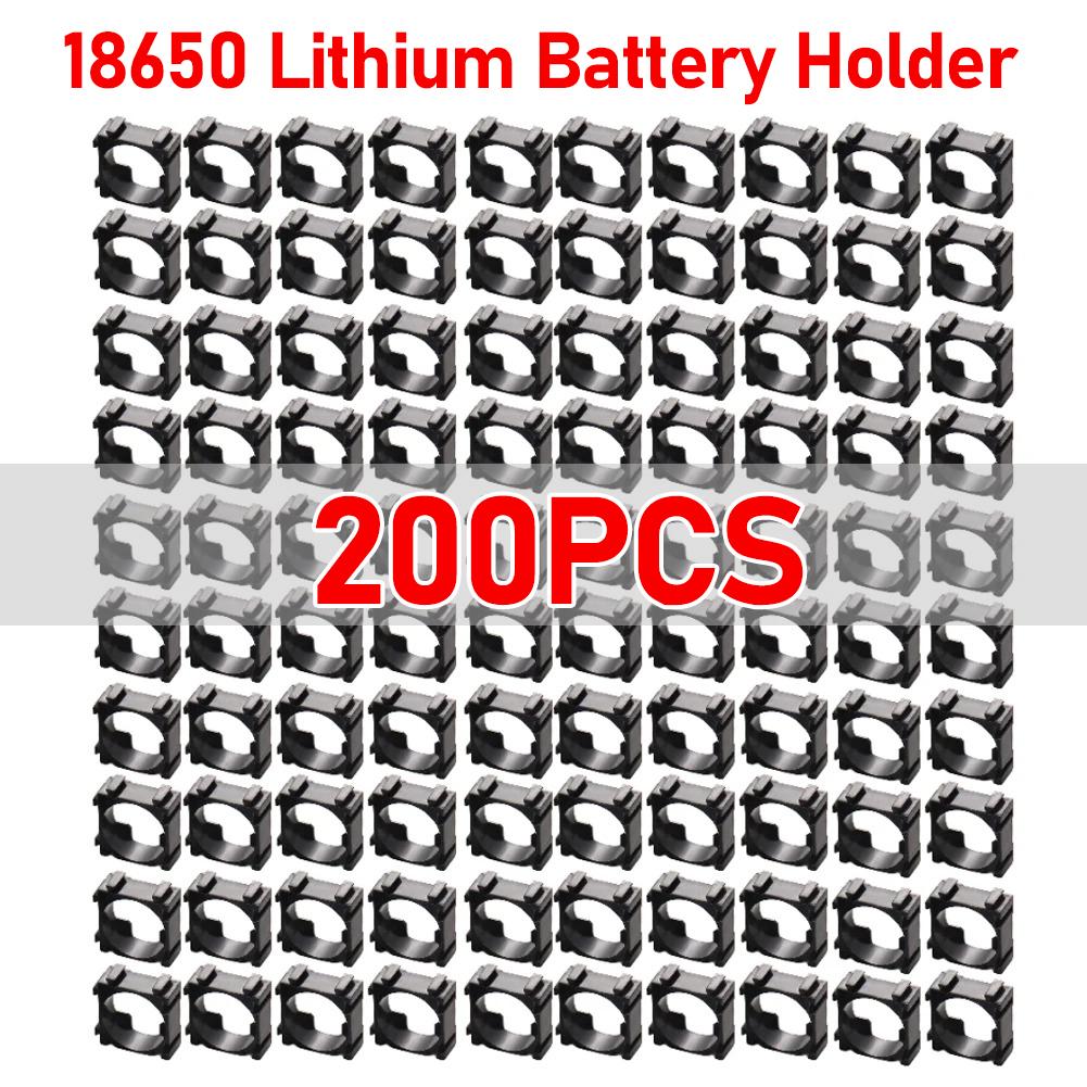 100-400PCS 18650 Lithium Battery Holder Cylindrical Anti Vibration Plastic Battery Pack Bracket Li-ion Battery Spacer Cell Holde