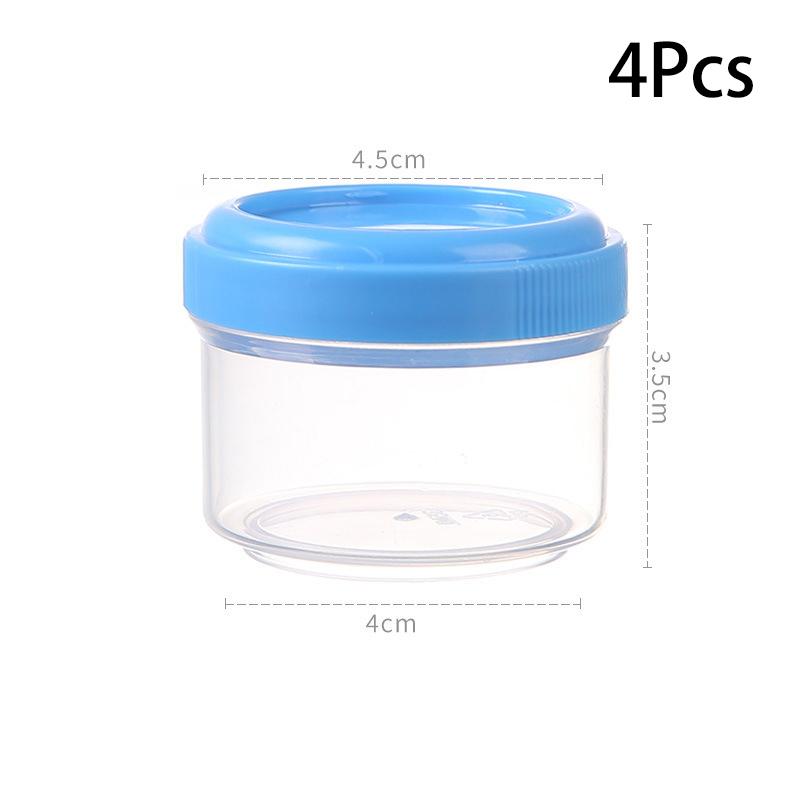 4Pcs Lunch Bento Sauce Container Cute Design Portable Plastic Condiment Dispenser Squeeze Mini Salad Ketchup Bottle