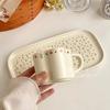 Wind Cup Ceramic Coffee Cup Design Sense Niche Afternoon Tea Tableware Coffee Cup Saucer Set