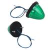 Truck Side Marker 24V Vehicle Bus Chassis Universal Lamps, Green, LED, Round, 10-Pack, Diamond-Cut Lens, Marker, Marker, Mount, (Green)